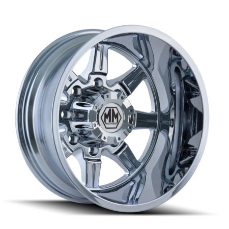 Monstir 19.5x6.75 8x165.1 -143 Rear Chrome