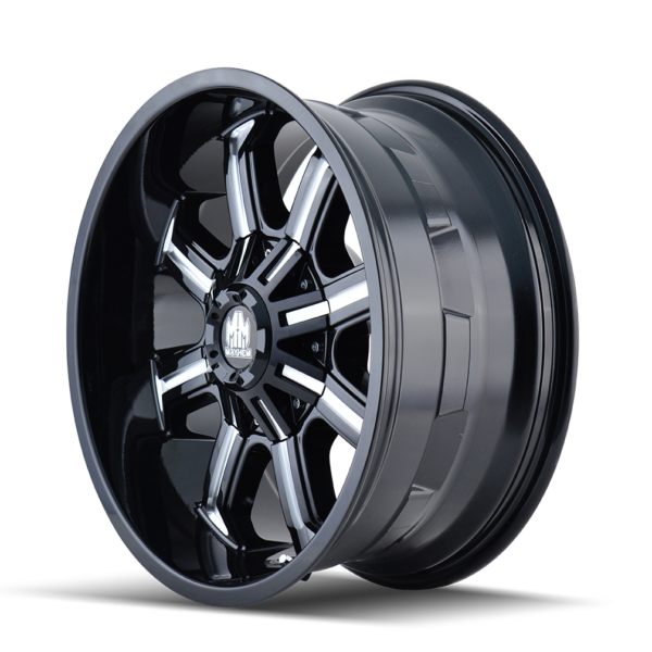 Beast 18x9 8x165.1/8x170 +18 Black W / Milled Spokes - Image 2