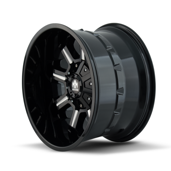 Combat 18x9 6x135/6x139.7 +18 Black W / Milled Spokes - Image 2
