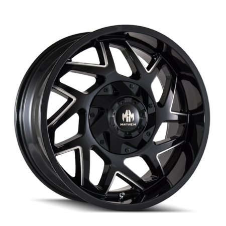 Hatchet 20x10 6x135/6x139.7 -19 Black W / Milled Spokes