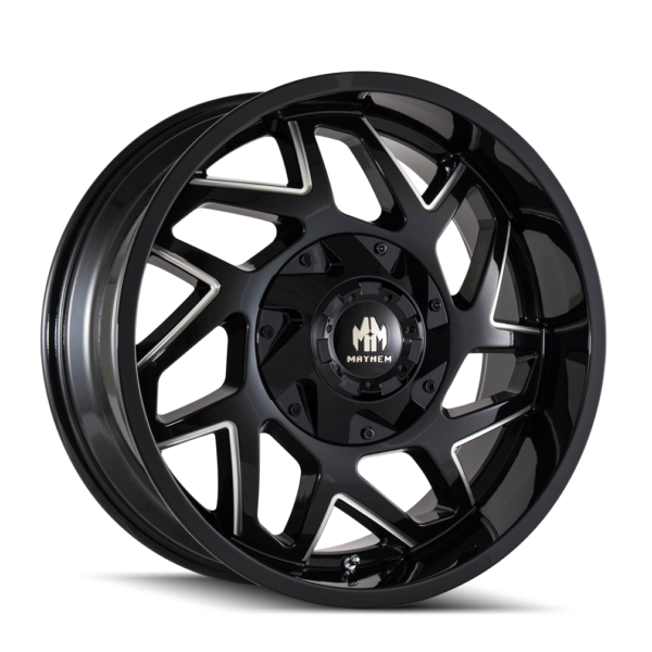 Hatchet 20x10 6x135/6x139.7 -19 Black W / Milled Spokes