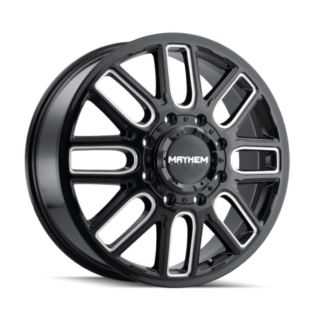 Cogent Dually 20x8.25 8x165.1 -232 Black W / Milled Spokes