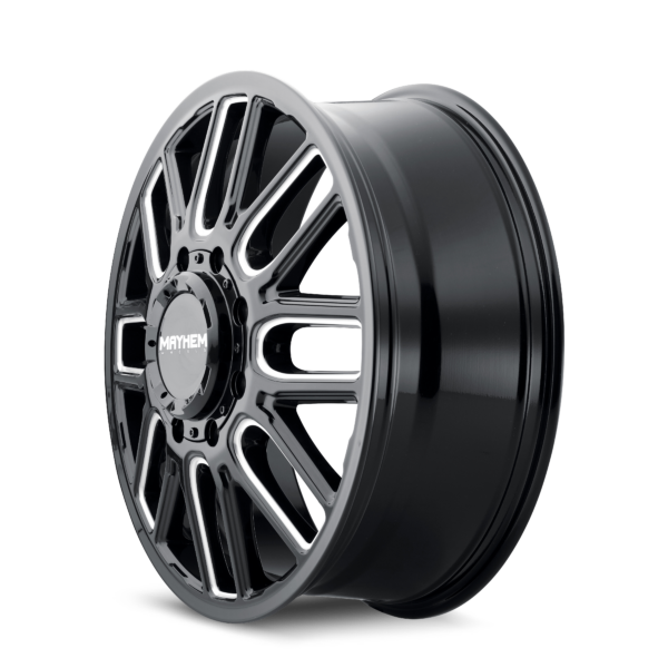 Cogent Dually 20x8.25 8x165.1 +115 Black W / Milled Spokes - Image 2