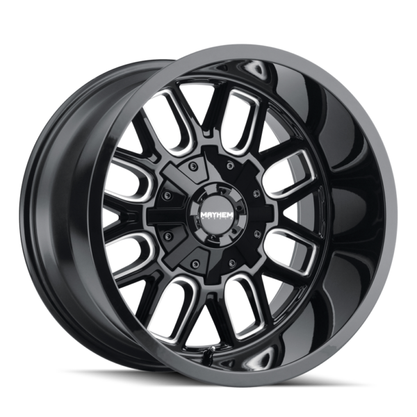 Cogent 20x10 8x165.1/8x170 -19 Black W / Milled Spokes