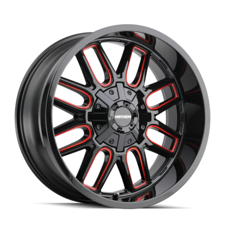 Cogent 17x9 5x127/5x139.7 -12 Black W / Prism Red