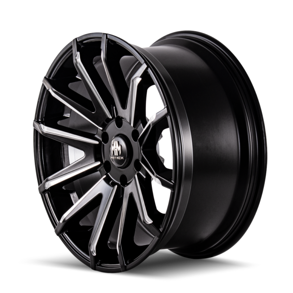 Crossfire 22x9.5 6x114.3 +10 Black W / Milled Spokes - Image 2