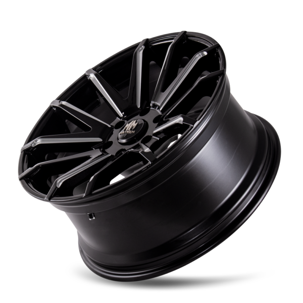 Crossfire 22x9.5 6x114.3 +10 Black W / Milled Spokes - Image 3