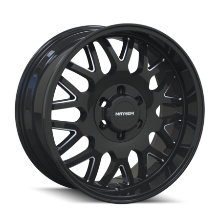 Tripwire 20x9 8x165.1 +0 Black W / Milled Spokes