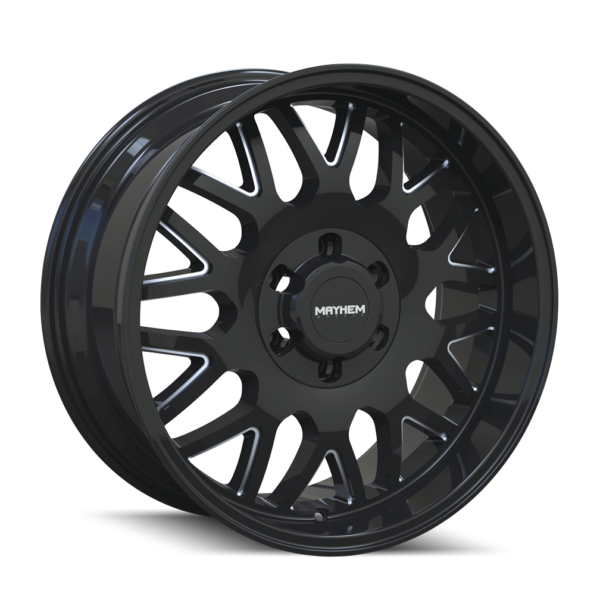 Tripwire 20x9 8x165.1 +0 Black W / Milled Spokes