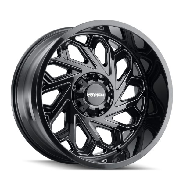 Essex 20x10 8x165.1 -19 Black W / Milled Spokes