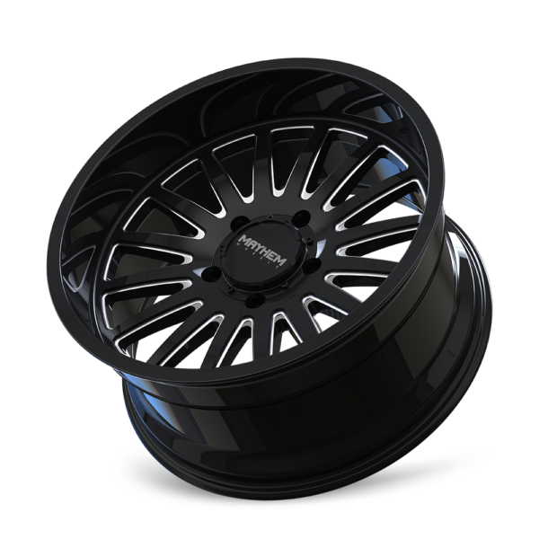 Utopia 22x12 6x139.7 -44 Black W / Milled Spokes - Image 3