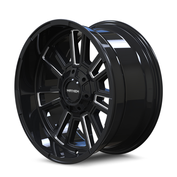 Apollo 20x9 6x135/6x139.7 +18 Black W / Milled Spokes - Image 2