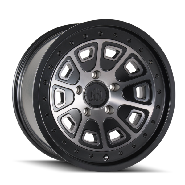 Flat Iron 17x9 6x120 -12 Matte Black W / Dark Tint