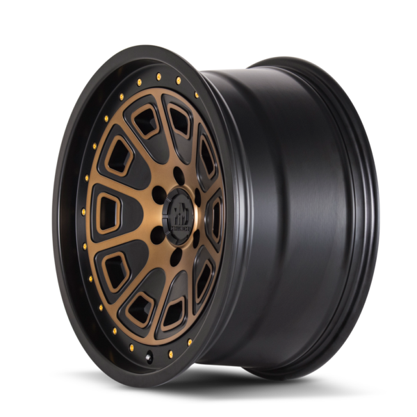 Flat Iron 17x9 6x139.7 -12 Matte Black W / Bronze Tint - Image 2