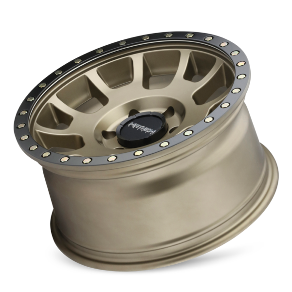 Scout 17x8.5 6x139.7 -5 Matte Gold W / Matte Black Lip - Image 3