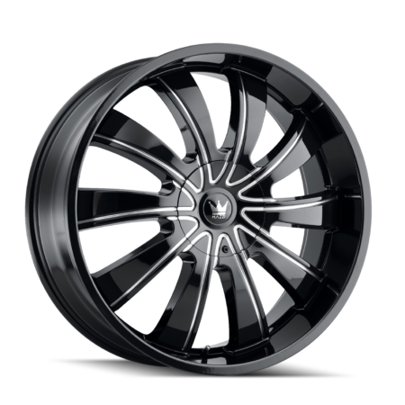 Rolla 22x9.5 5x115/5x139.7 +18 Gloss Black Milled