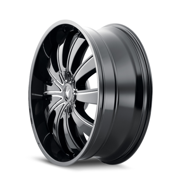 Rolla 22x9.5 5x115/5x139.7 +18 Gloss Black Milled - Image 2