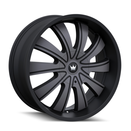 Rolla 22x9.5 5x115/5x139.7 +18 Matte Black W / Dark Tint