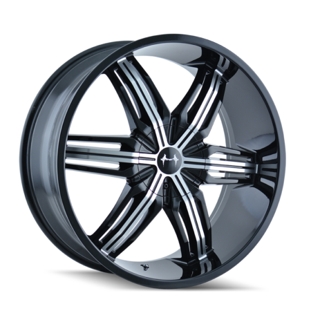 Fusion 20x8.5 5x115/5x120 +18 Black Machined