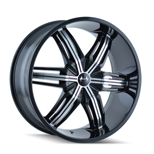 Fusion 20x8.5 5x115/5x120 +18 Black Machined