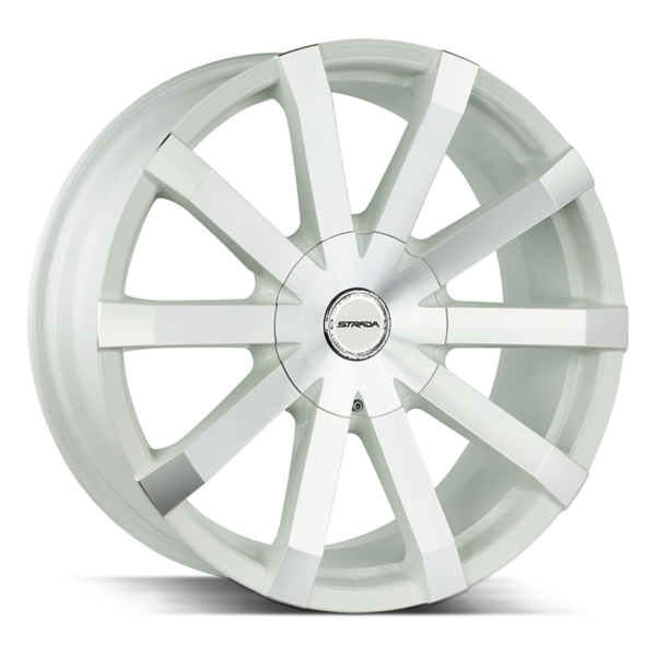 Gabbia 20x8.5 5x114.3/5x120 +35 White Machined