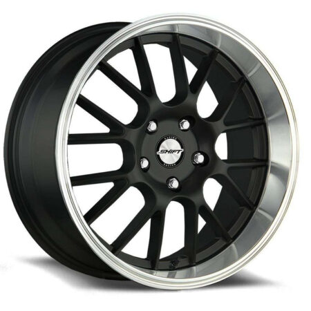 Crank 18x8.5 5x100/5x114.3 +30 Black Polished Lip