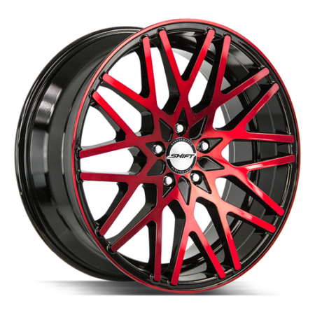 Formula 20x8.5 5x114.3 +35 Gloss Black Candy Red Machine