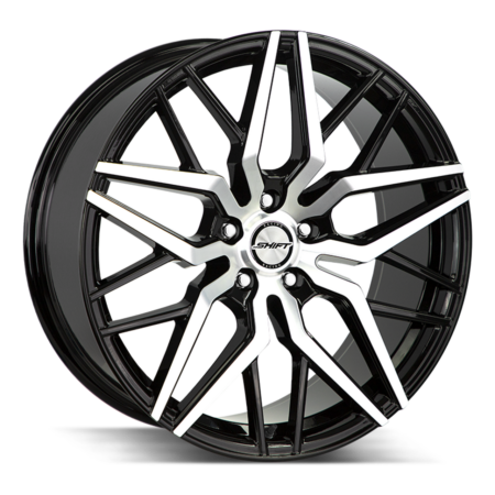 Spring 22x9 5x114.3 +35 Gloss Black Machined
