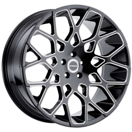 Buca 22x9.5 5x115 +15 Gloss Black Milled