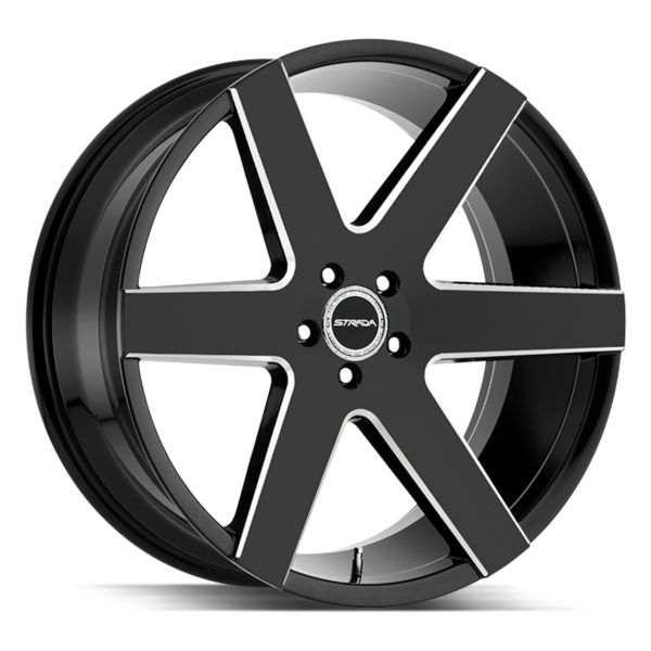 Coda 24x10 6x135 +24 Gloss Black Milled
