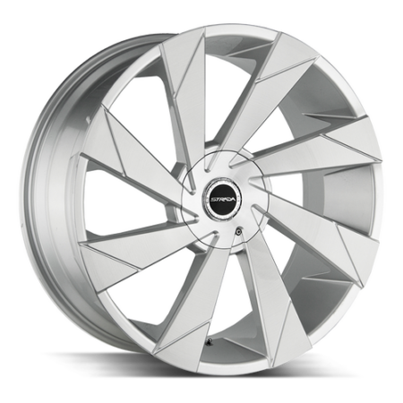 Moto 20x8.5 5x108/5x114.3 +40 Brushed Face Silver