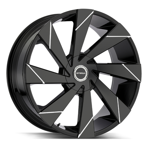 Moto 20x8.5 6x135/6x139.7 +30 Gloss Black Milled Line