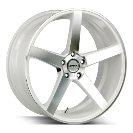 Perfetto 22x9.5 5x115 +15 White Machined