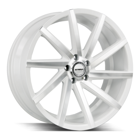 Sega 22x9 5x114.3 +35 White Machined