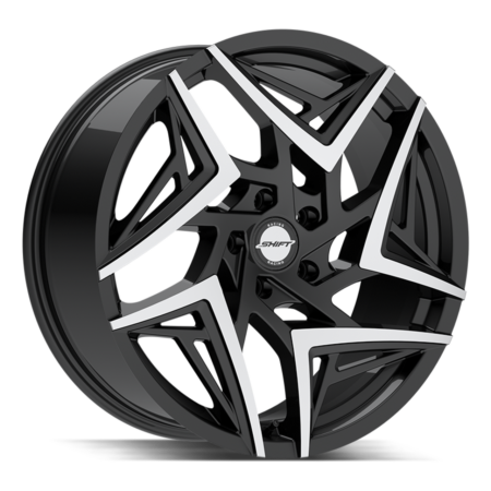 Valve 20x8.5 5x120 +35 Gloss Black Machined Tips
