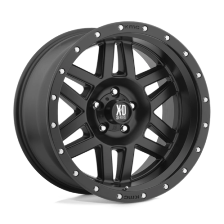 XD128 Machete 16x8 8x165.1 +0 Satin Black With Reinforcing Ring
