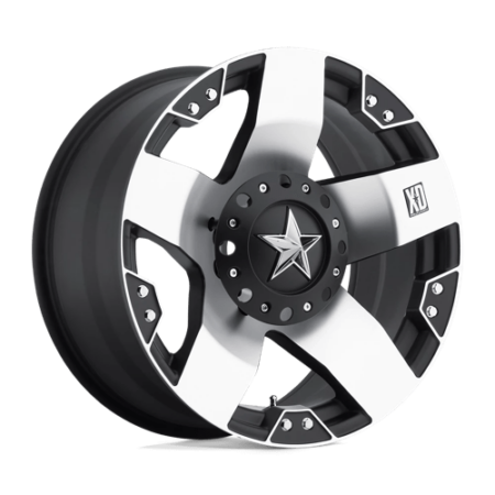 XD775 Rockstar 20x10 5x127/5x139.7 -24 Machined Face With Matte Black Windows
