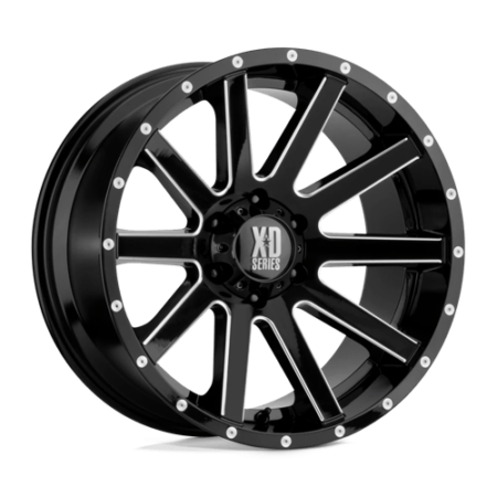 XD818 Heist 20x10 5x139.7 -24 Gloss Black Milled