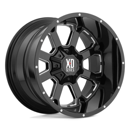 XD825 Buck 25 20x10 8x165.1 -24 Gloss Black Milled