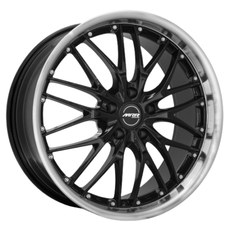 GT1 22x10.5 5x108 +40 Black Machine Lip