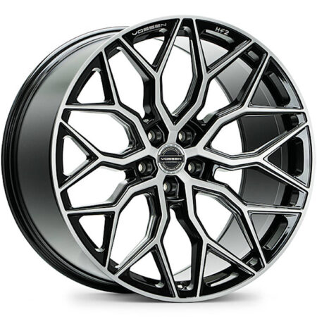 HF2 19x8.5 5x114.3 +32 Black Machined / Milled