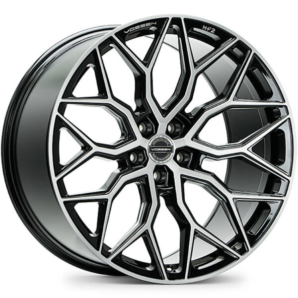 HF2 20x10.5 5x112 +45 Black Machined / Milled