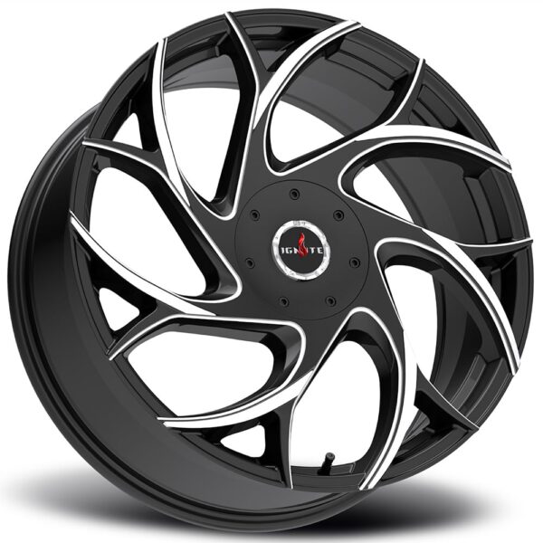 Inferno 24x9.5 5x115/5x120 +15 Gloss Black Milled