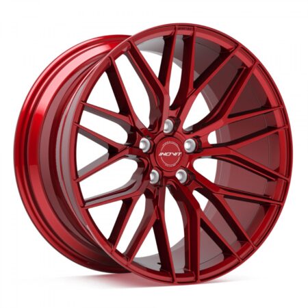 Blitz 19x8.5 5x114.3 +35 Candy Red/Machined Face/Red Tint