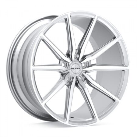 Frixion 5 19x8.5 5x114.3 +35 Silver/Machined Face/Milled Ball Cut/Satin Lacquer