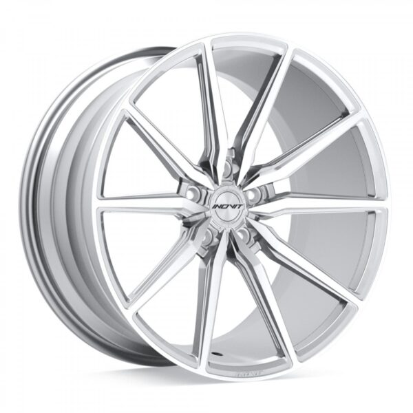 Frixion 5 19x8.5 5x112/5x114.3 +38 Silver/Machined Face/Milled Ball Cut/Satin Lacquer