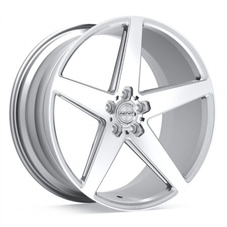Rotor 20x10 5x112 +40 Silver/Machined Face/Milled Ball Cut/Satin Lacquer