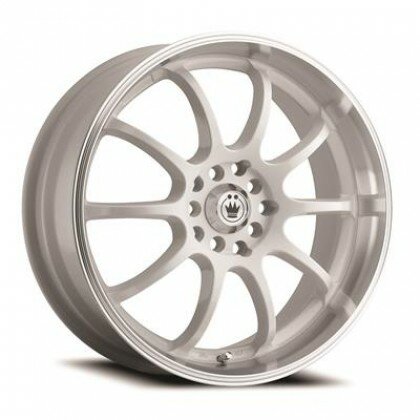 Lightning 17x7 5x100/5x114.3 +40 Gloss White / Machine Lip