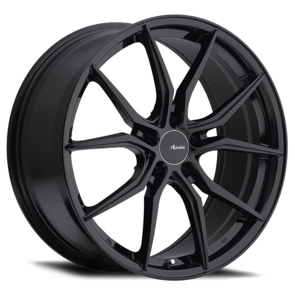 Hybris 17x7.5 5x114.3 +45 Gloss Black