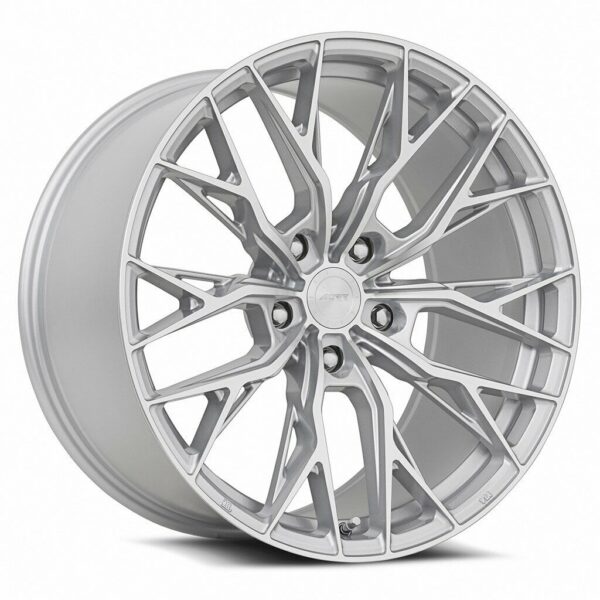 GF5 20x9 5x114.3 +38 Silver Machine Face
